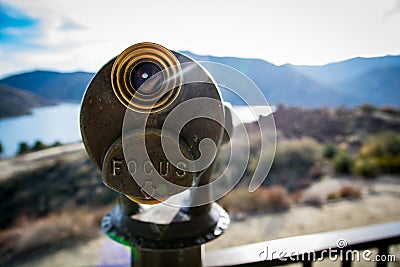 Coin-Operated Binoculars Stock Photo