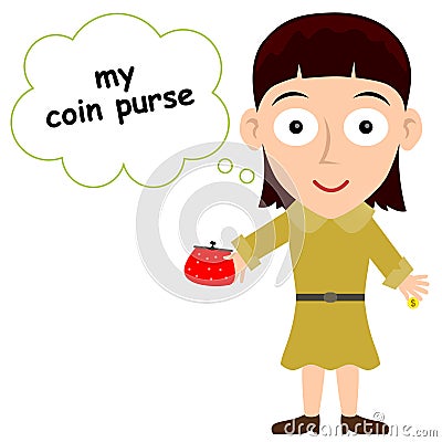 Coin purse Stock Photo