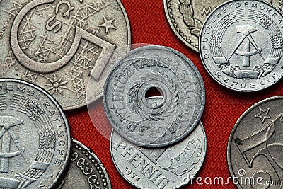 Coins of Communist Hungary Stock Photo