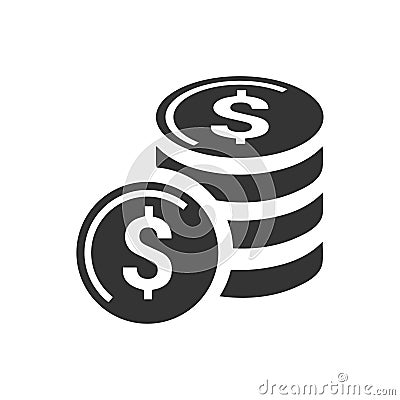 Coins Icon Vector Illustration