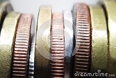 Coins macro Stock Photo