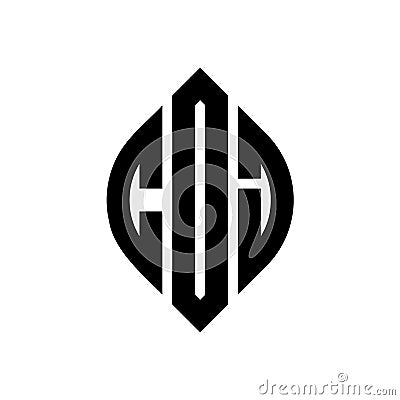 COJ circle letter logo design with circle and ellipse shape. COJ ellipse letters with typographic style. The three initials form a Vector Illustration