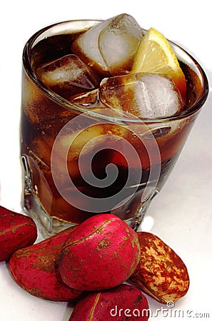 Coke and kola nuts Stock Photo