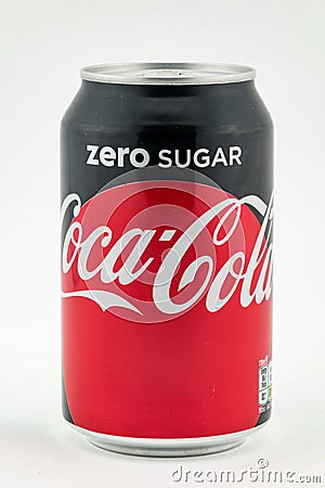 Coke Zero Can Editorial Stock Photo