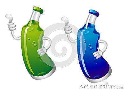 Cola drink bottle Vector Illustration