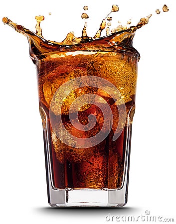 Cola splash Stock Photo