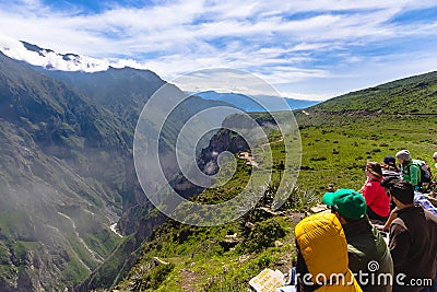 View of Colca Canyon, Peru Editorial Stock Photo