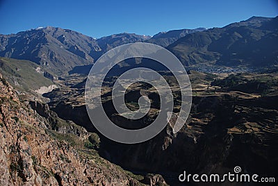 Colca Canyon of Peru Stock Photo