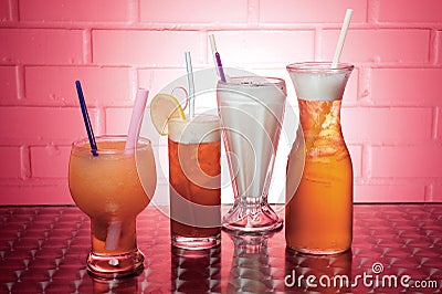 Cold beverages Stock Photo