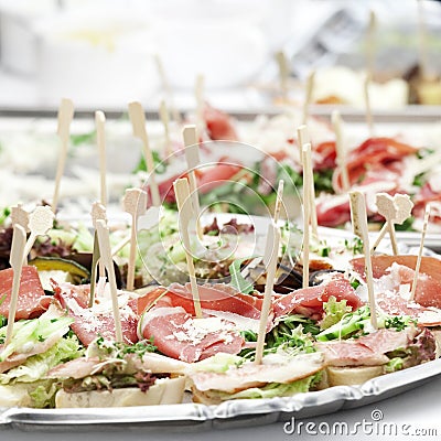 Cold buffet closeup Stock Photo