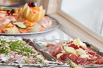 Cold buffet detail Stock Photo