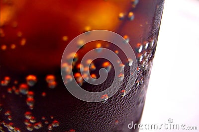 Cold coke glass Stock Photo