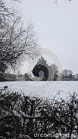 A cold English Winters day Stock Photo