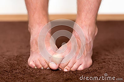 Cold feet Stock Photo