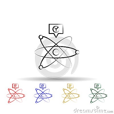 Cold fusion multi color style icon. Simple thin line, outline vector of mad science icons for ui and ux, website or mobile Stock Photo