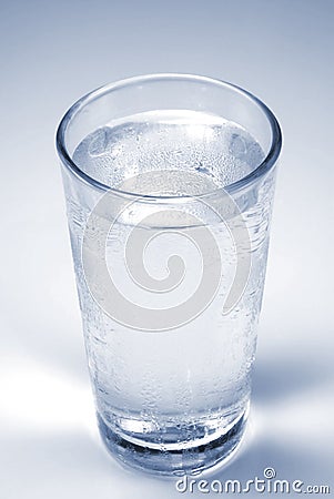 Cold glass of water Stock Photo