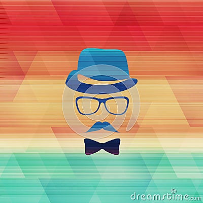 Cold hipster Vector Illustration