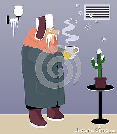 Cold house Vector Illustration