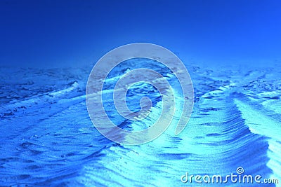 Cold alien world background Stock Photo
