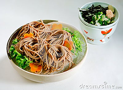 Cold japanese ramen Stock Photo