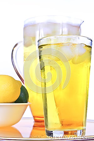 Cold lemonade Stock Photo