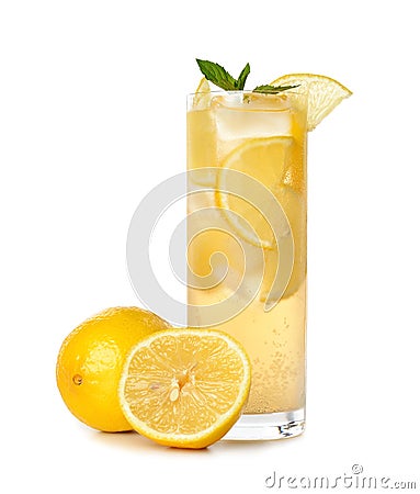 Cold lemonade Stock Photo