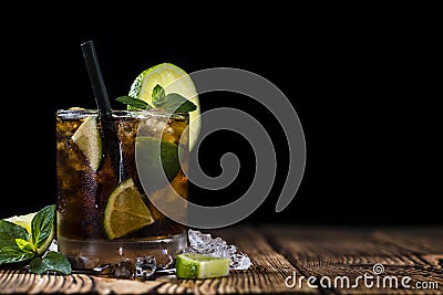 Cold Longdrink (Cuba Libre) Stock Photo