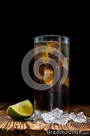 Cold Longdrink (Cuba Libre) Stock Photo