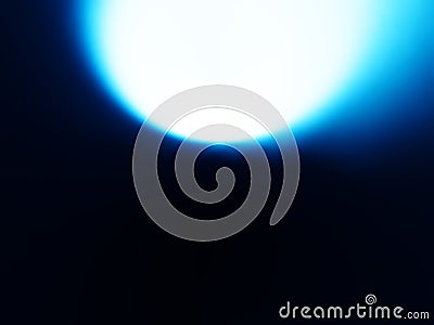 Cold moon sphere bokeh background Stock Photo