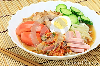 Cold noodles Stock Photo