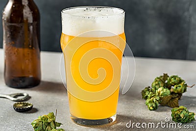 Cold Refreshing Hazy IPA Beer Stock Photo