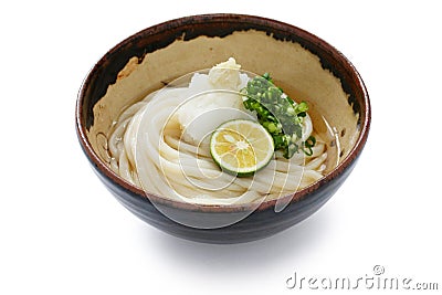 Cold Sanuki Udon noodle, japanese food Stock Photo