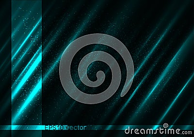 Cold shine blue color light background Vector Illustration