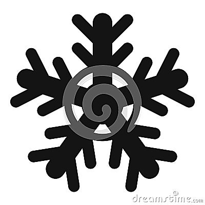 Cold snowflake icon, simple style Vector Illustration