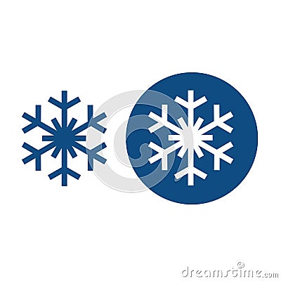 Cold snowflake icons Vector Illustration