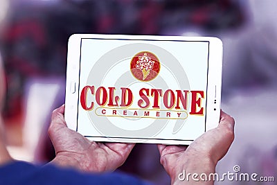 Cold stone Creamery restaurant logo Editorial Stock Photo