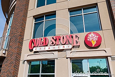 Cold Stone Creamery store that serves Ice Cream based desserts Editorial Stock Photo