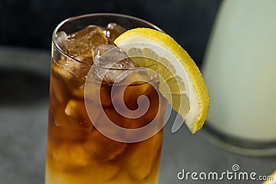 Cold Sweet Coffee and Lemonade Drink Stock Photo