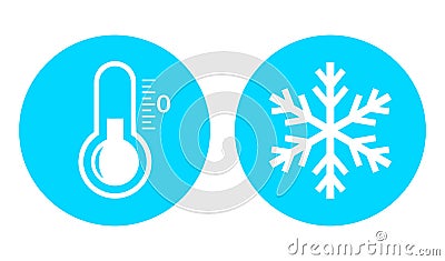 Cold temperature vector icon Vector Illustration