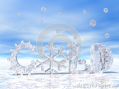 Cold weather and snow Stock Photo