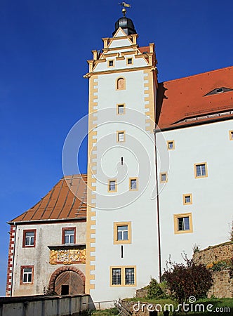 Colditz castle main gate Stock Photo