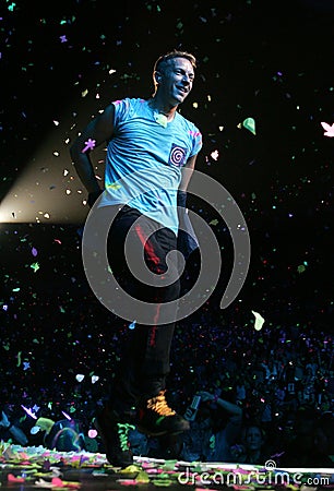Coldplay Performs in Concert Editorial Stock Photo