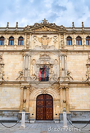 Colegio Mayor de San Ildefonso in Alcala de Henares, Spain Editorial Stock Photo