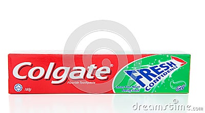 Colgate Fresh Confidence Toothpaste Editorial Stock Photo