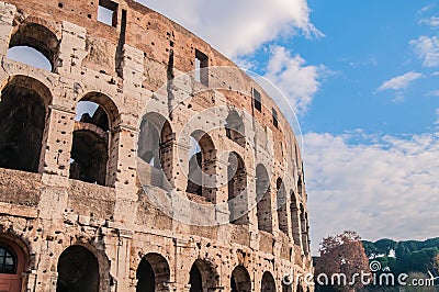 Coliseum arena in Rome, amphitheater in Rome capital, Italy Stock Photo