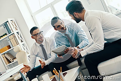 Collaboration is a key to best results. Stock Photo
