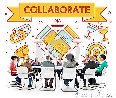 Collaboration Solution Partnership Cooperation Concept Stock Photo