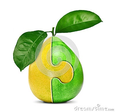 Collage of citrus Stock Photo