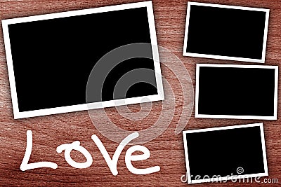 Collage, empty frames Stock Photo