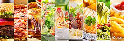 Collage of food products Stock Photo